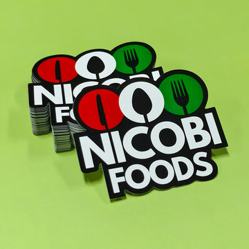 Custom Shape Vinyl Die Cut Logo Stickers