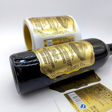 Custom Packaging Luxury Embossed Label Stickers