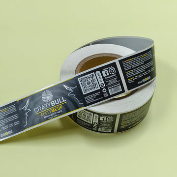 Custom Design Gold and Silver Foil Stamping Label Rolls