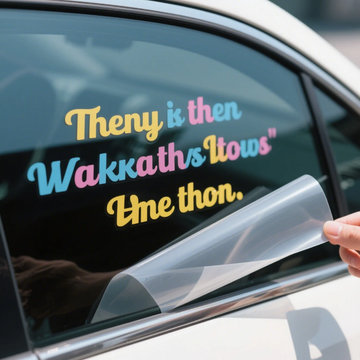 Custom Logo Vinyl Lettering Transfer Car Stickers