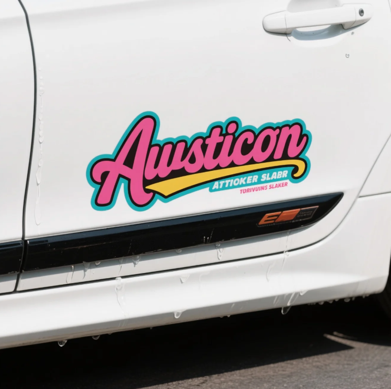 Custom Logo Waterproof Car Bumper Stickers