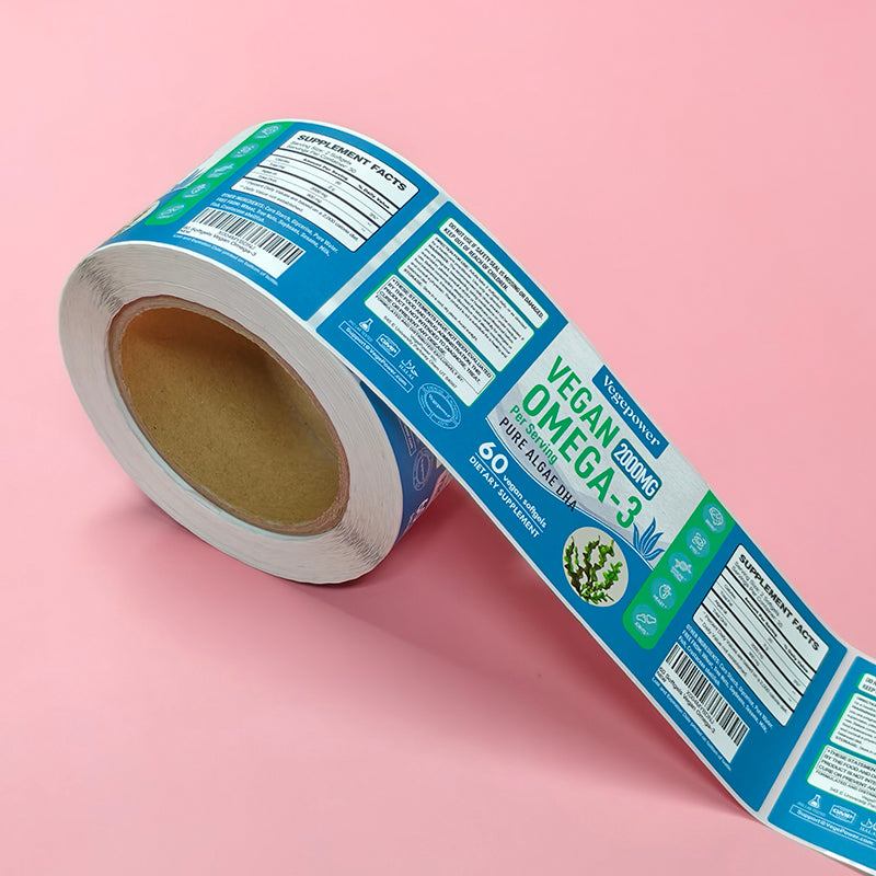 Custom Adhesive Waterproof Bottle Packaging Labels
