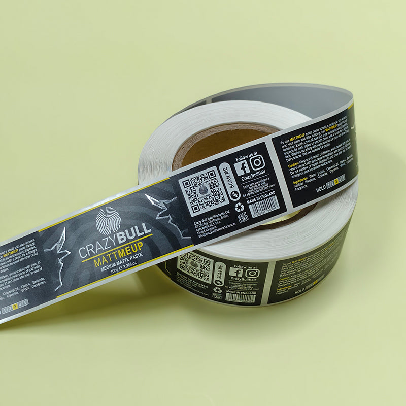 Custom Design Gold and Silver Foil Stamping Label Rolls