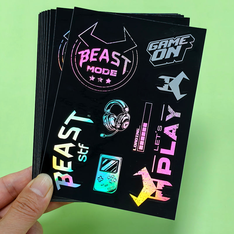 Custom Waterproof Vinyl Kiss Cut Sticker Sheets