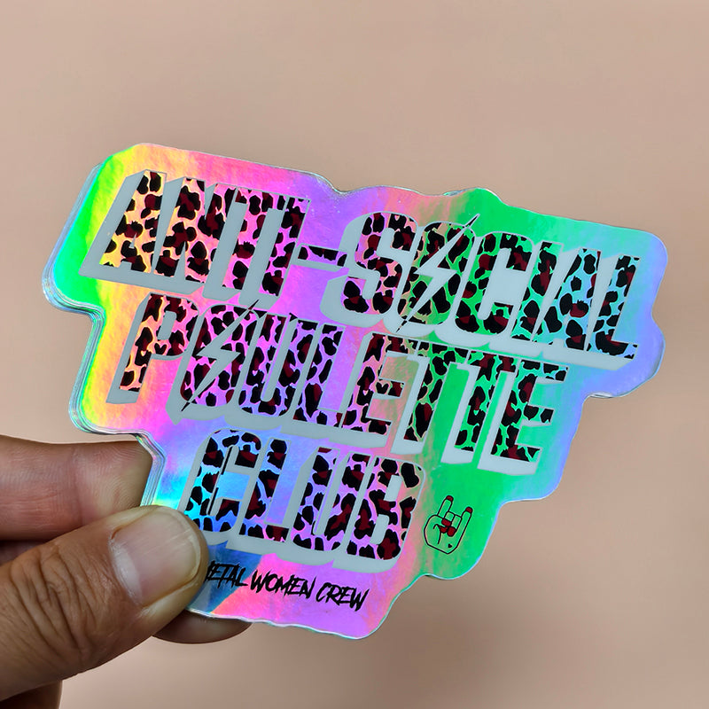 Custom Waterproof Shinny Rainbow Holographic Sticker
